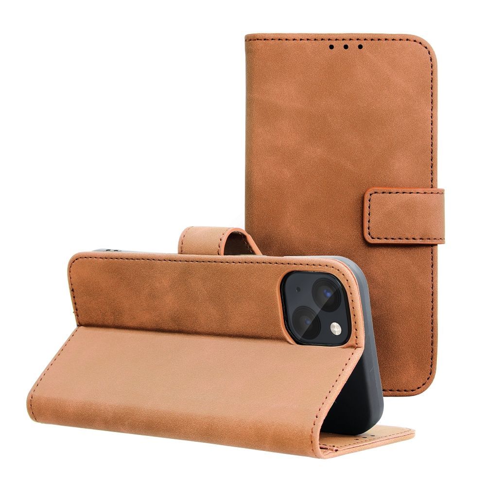 TENDER Book Case for IPHONE 14 brown - Image 1