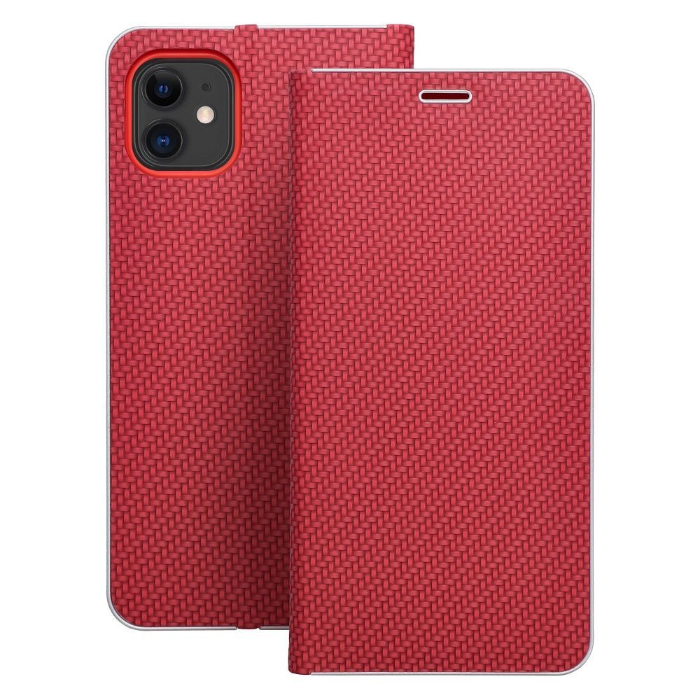 LUNA Book Carbon for IPHONE 11 red LUNA Book Carbon for IPHONE 11 red - Image 1
