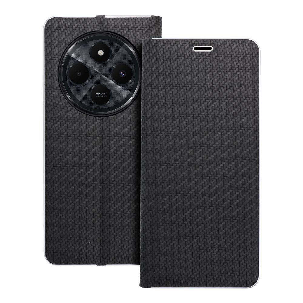 LUNA Book Carbon for Xiaomi Redmi 14C black LUNA Book Carbon for Xiaomi Redmi 14C black - Image 1