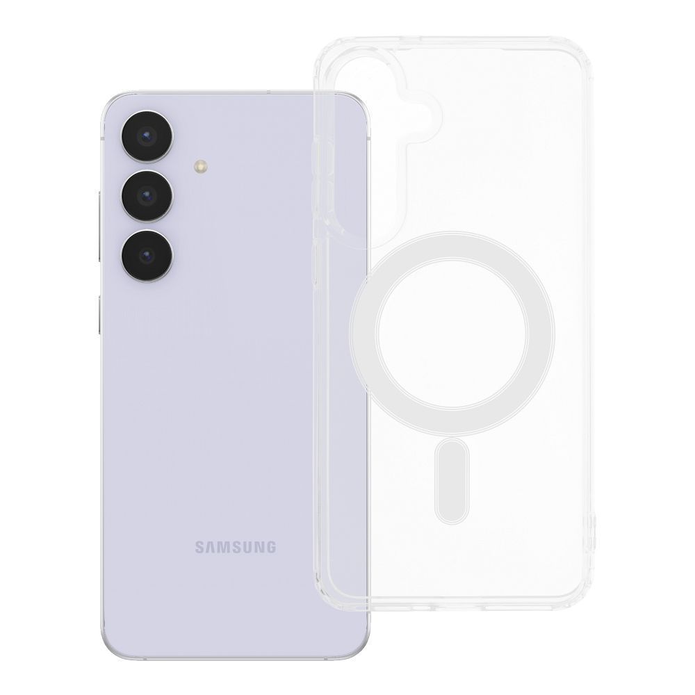 CLEAR MAG COVER case compatible with MagSafe for SAMSUNG S25 FE transparent - Image 1