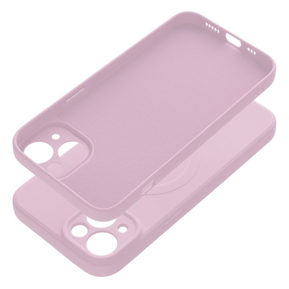 SILICONE MAG COVER case compatible with MagSafe for IPHONE 14 pink - Image 2