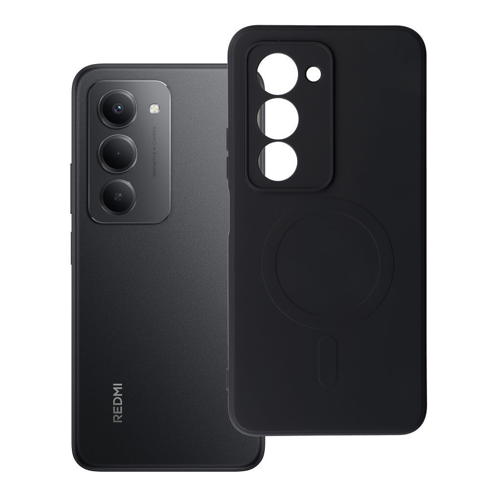 SILICONE MAG COVER case compatible with MagSafe for XIAOMI Redmi 15 4G / 5G (171,1mm) black SILICONE MAG COVER case compatible with MagSafe for XIAOMI Redmi 15 4G / 5G (171,1mm) black - Image 1