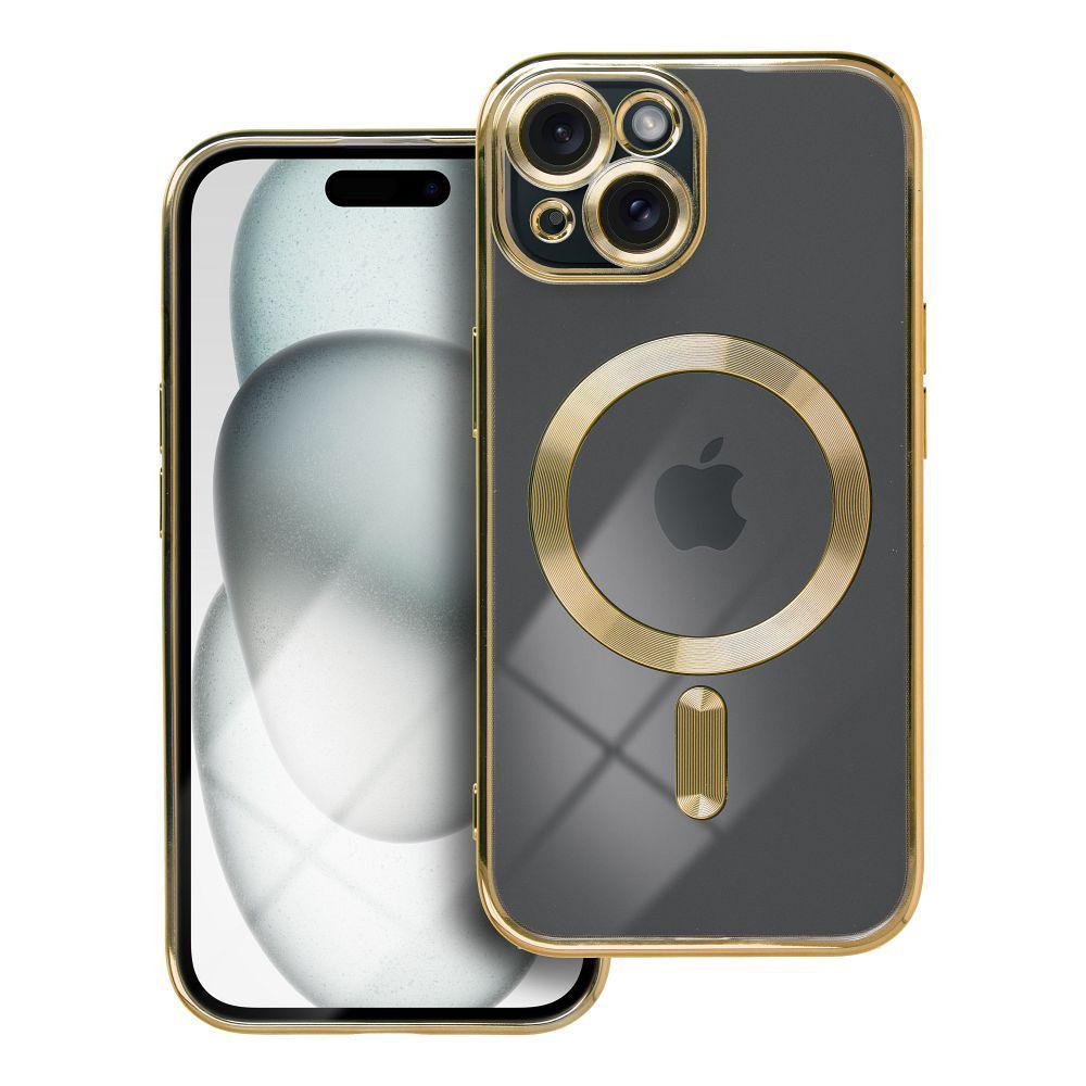 ELECTRO MAG COVER case compatible with MagSafe for IPHONE 15 gold - Image 1