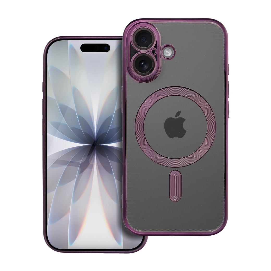 ELECTRO MAG COVER case compatible with MagSafe for IPHONE 17 deep purple - Image 1