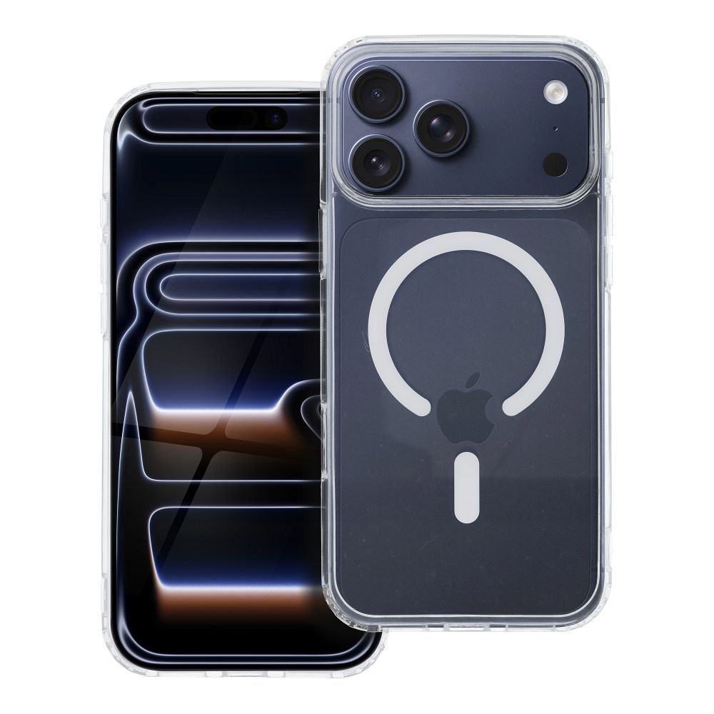 Case for iPhone 17 PRO MAX Drop Glue Colorful Ring Mag Cover compatible with MagSafe white Drop Glue Colorful Ring Mag Cover compatible with MagSafe for IPHONE 17 Pro Max white - Image 1