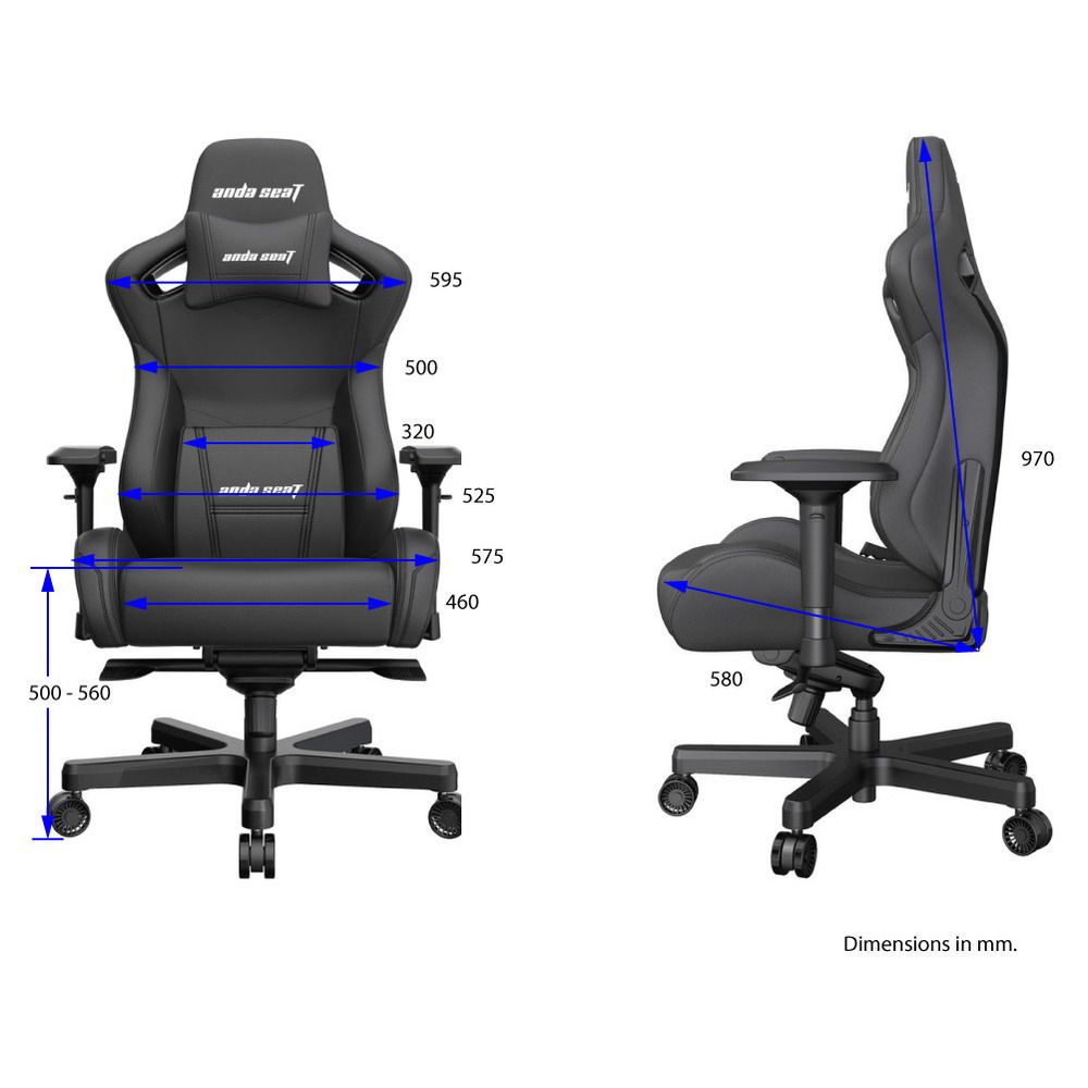 ANDA SEAT Gaming Chair AD12XL KAISER-II Black - Image 2