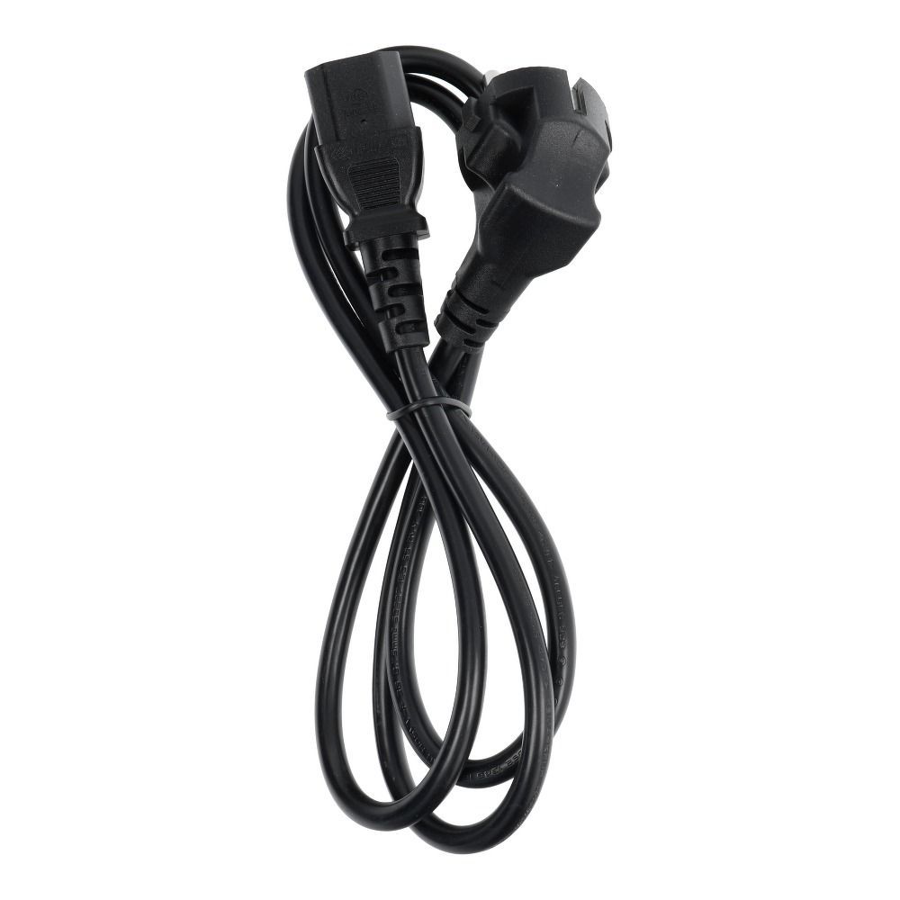 Power cable for computer PC / printer / monitor 230V 16A 1,2 m black Power cable for computer PC / printer / monitor 230V 16A 1,2 m black - Image 1