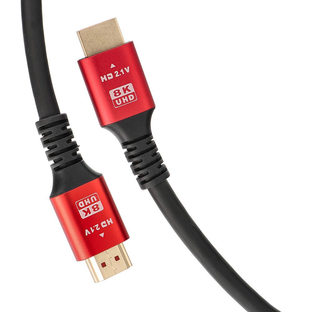 Cable HDMI 2.1 8K 60Hz / 4K 120Hz – Ultra High Speed, HDR, eARC, VRR, 48Gbps 1 m black - Image 2