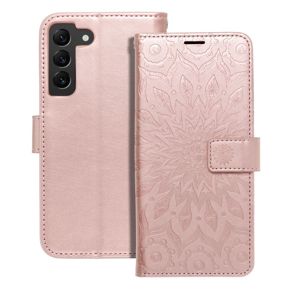 MEZZO Book case for SAMSUNG S22 mandala rose gold MEZZO Book case for SAMSUNG S22 mandala rose gold - Image 1