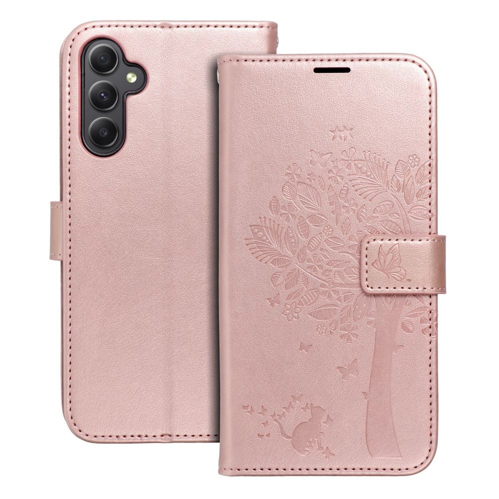 MEZZO Book case for SAMSUNG A34 5G tree rose gold - Image 1