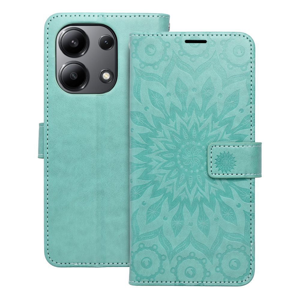 MEZZO Book case for XIAOMI Redmi Note 13 4G mandala green MEZZO Book case for XIAOMI Redmi Note 13 4G mandala green - Image 1