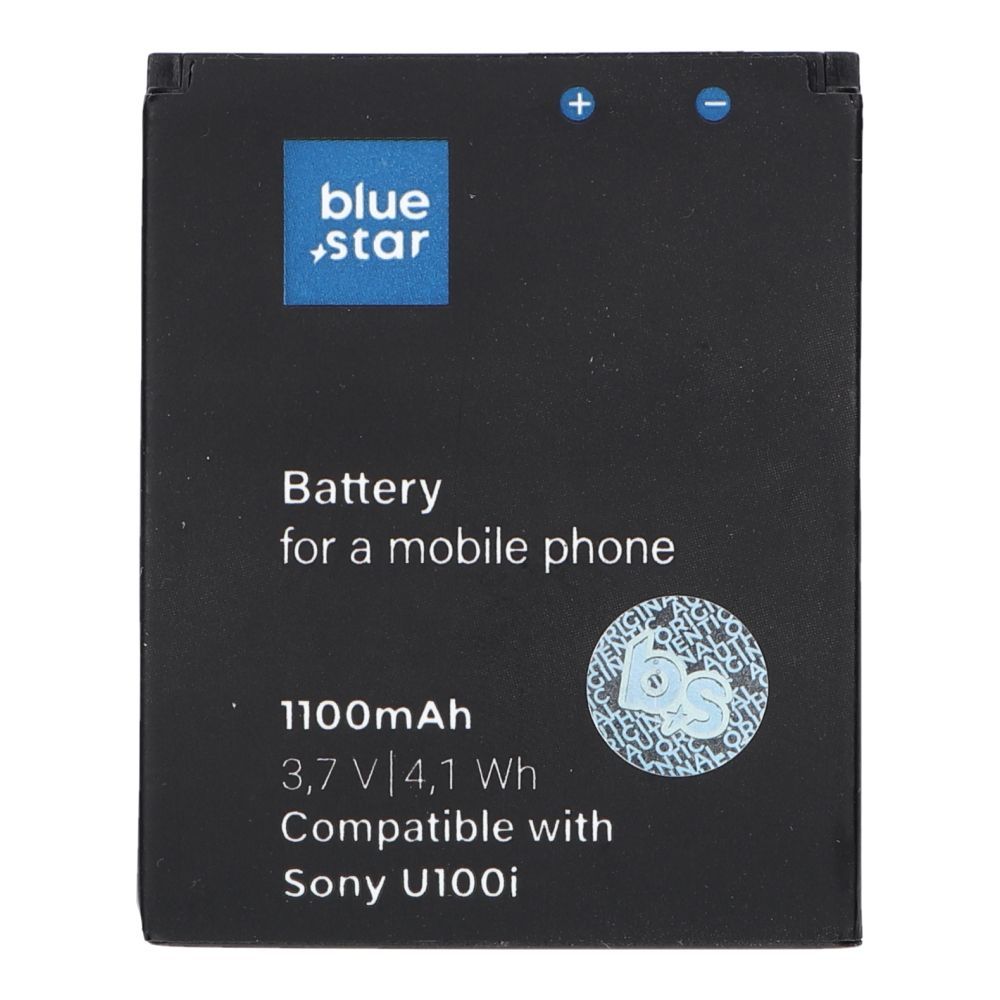 Battery for Sony Ericsson U100 Yari / J10 / J10i2 ELM / Hazel 1100 mAh Blue Star Battery for Sony Ericsson U100 Yari / J10 / J10i2 ELM / Hazel 1100 mAh Blue Star - Image 1