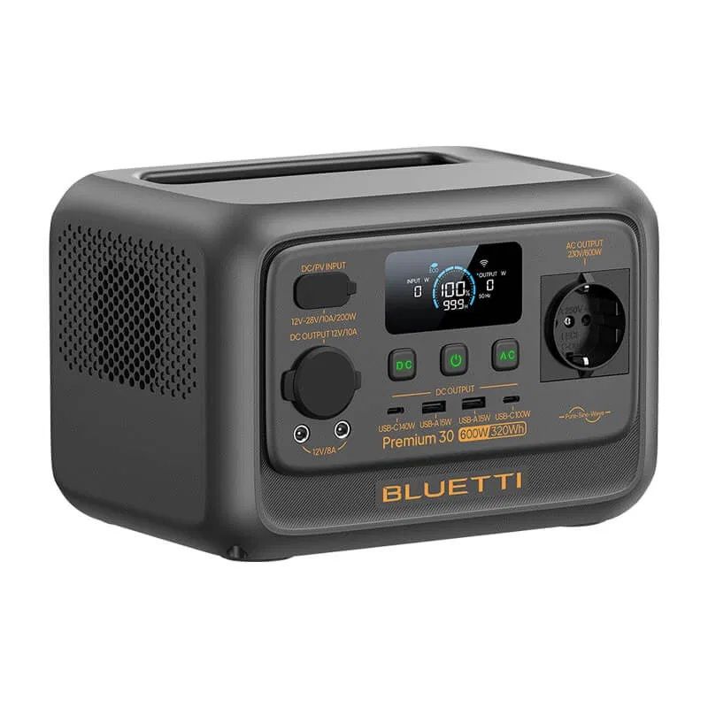BLUETTI Premium 30 Portable Power Station, 600W AC Outlet 320Wh - Image 2