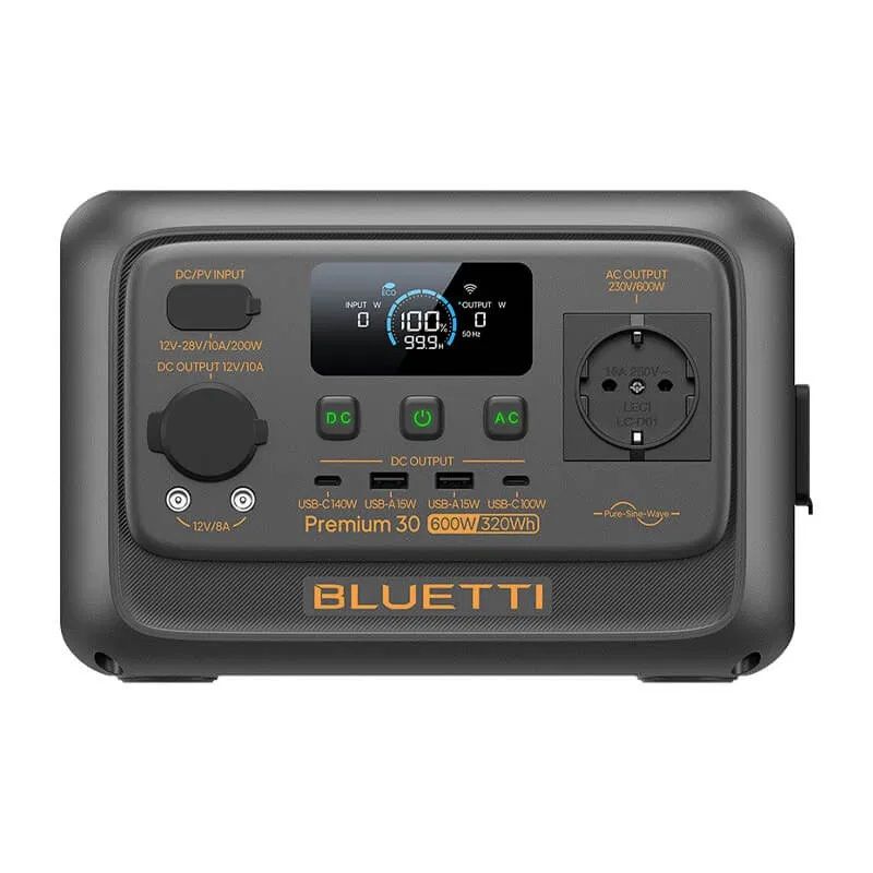 BLUETTI Premium 30 Portable Power Station, 600W AC Outlet 320Wh - Image 1