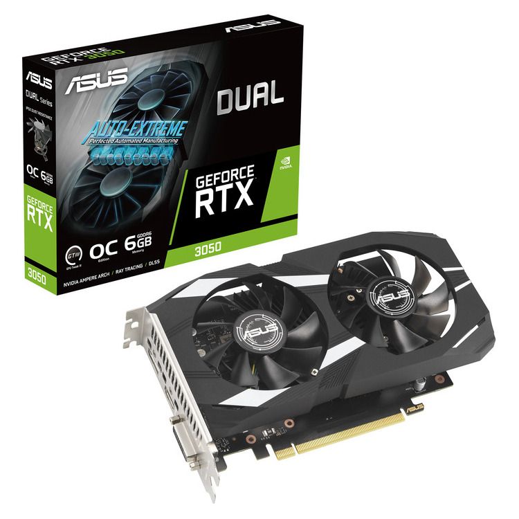 ASUS VGA DUAL-RTX3050-O6G, 6GB, GDDR6 - Image 1