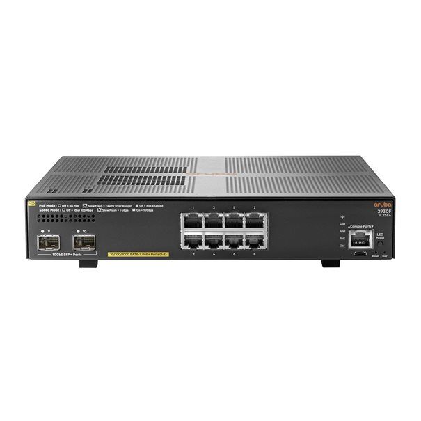 HPE Aruba Switch 2930F-8G 8xGBit/2xSFP+ PoE+ JL258A - Image 1