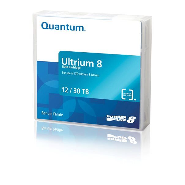 Cartridge Quantum LTO8 12/30TB pre-labeled random labels included - Image 1