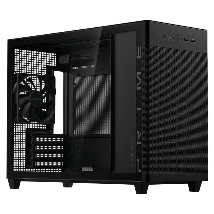 ASUS CASE Prime AP201 Tempered Glass MicroATX Black - Image 2