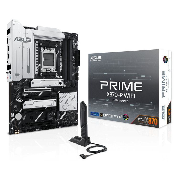 ASUS MOTHERBOARD PRIME X870-P WIFI ,DDR5 ,ATX, AM5 - Image 1