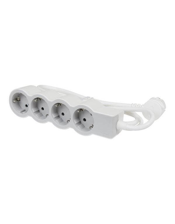 Legrand SurgeArrest 4 Outlets 3m Cable  White/Grey - Image 1