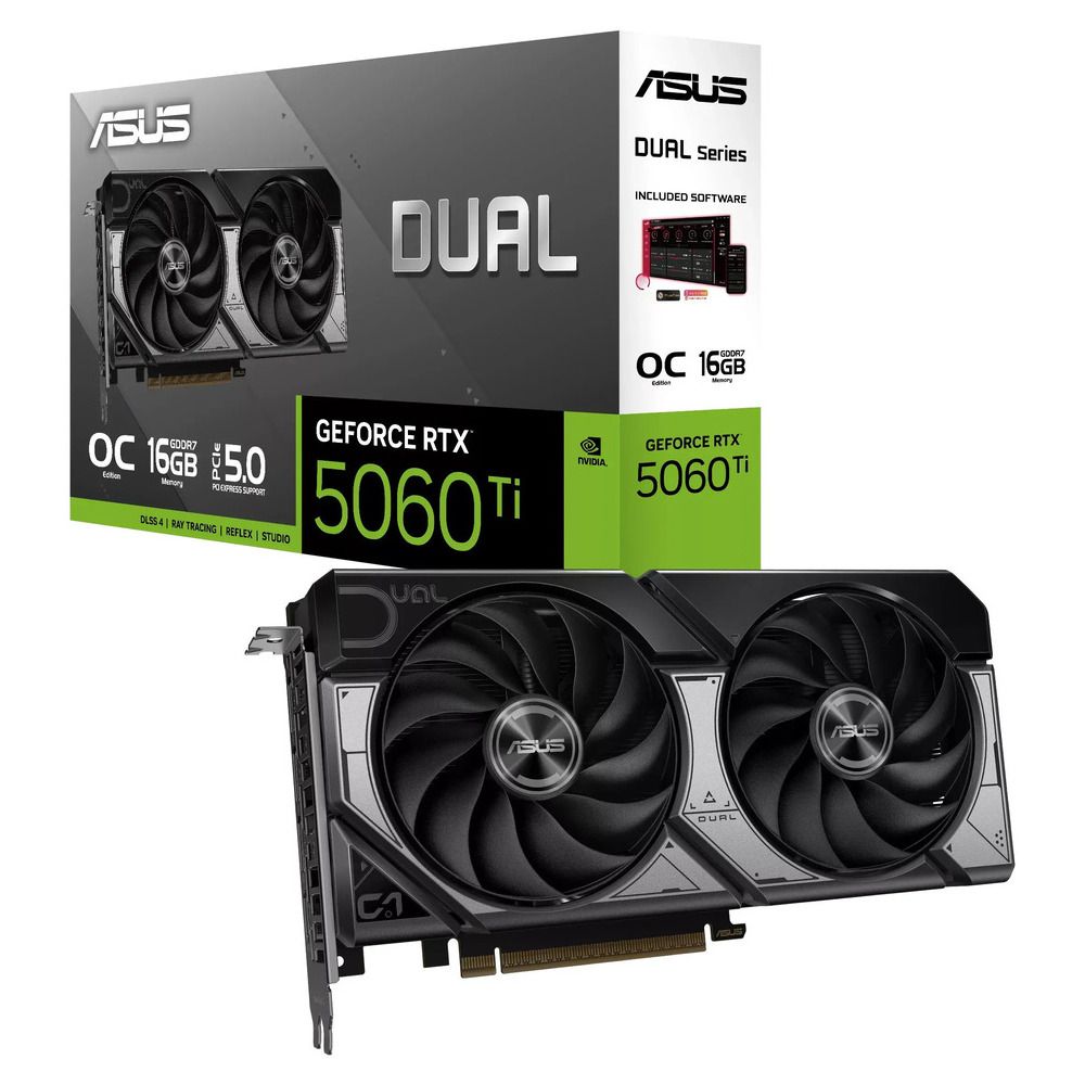 ASUS VGA DUAL-RTX5060TI-016G, 16GB, GDDR7 - Image 1