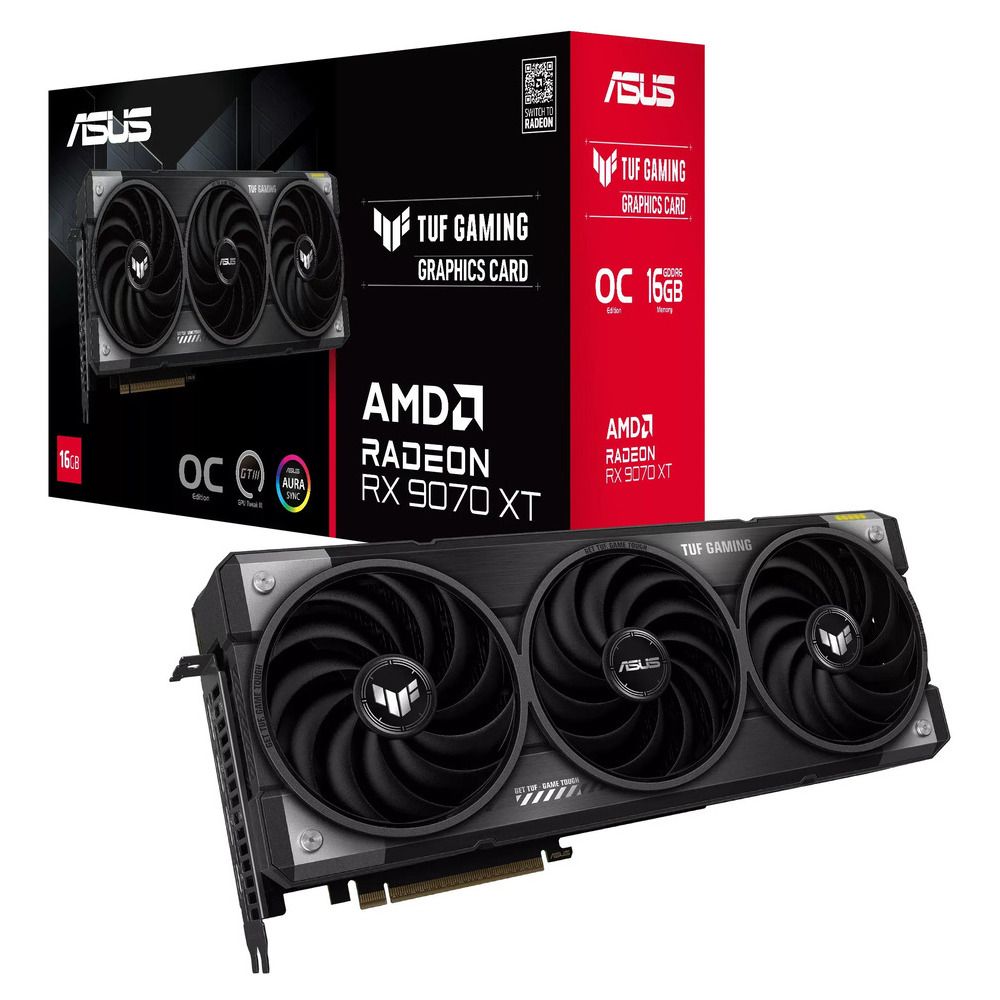 ASUS VGA TUF-RX9070XT-O16G-GAMING, 16GB, GDDR6 - Image 1