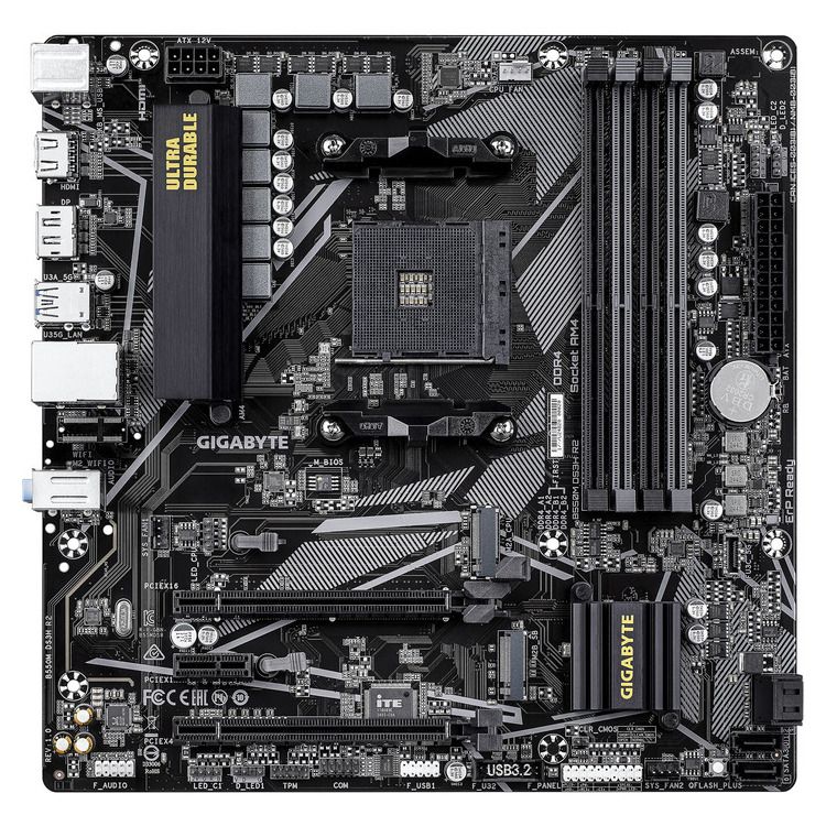 GIGABYTE MOTHERBOARD B550M DS3H R2, AM4, MATX - Image 2