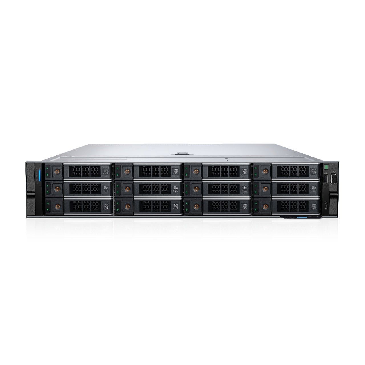 DELL Server PowerEdge R760xs 2U 12x3.5''/Xeon Silver 4510 2.4G (12C/24T)/32GB/1x2.4TB SAS/H755 8GB/2 PSU/5Y PROSUPPORT NBD - Image 1
