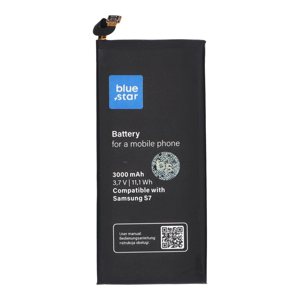 Battery for Samsung S7 3000 mAh Blue Star Premium - Image 1