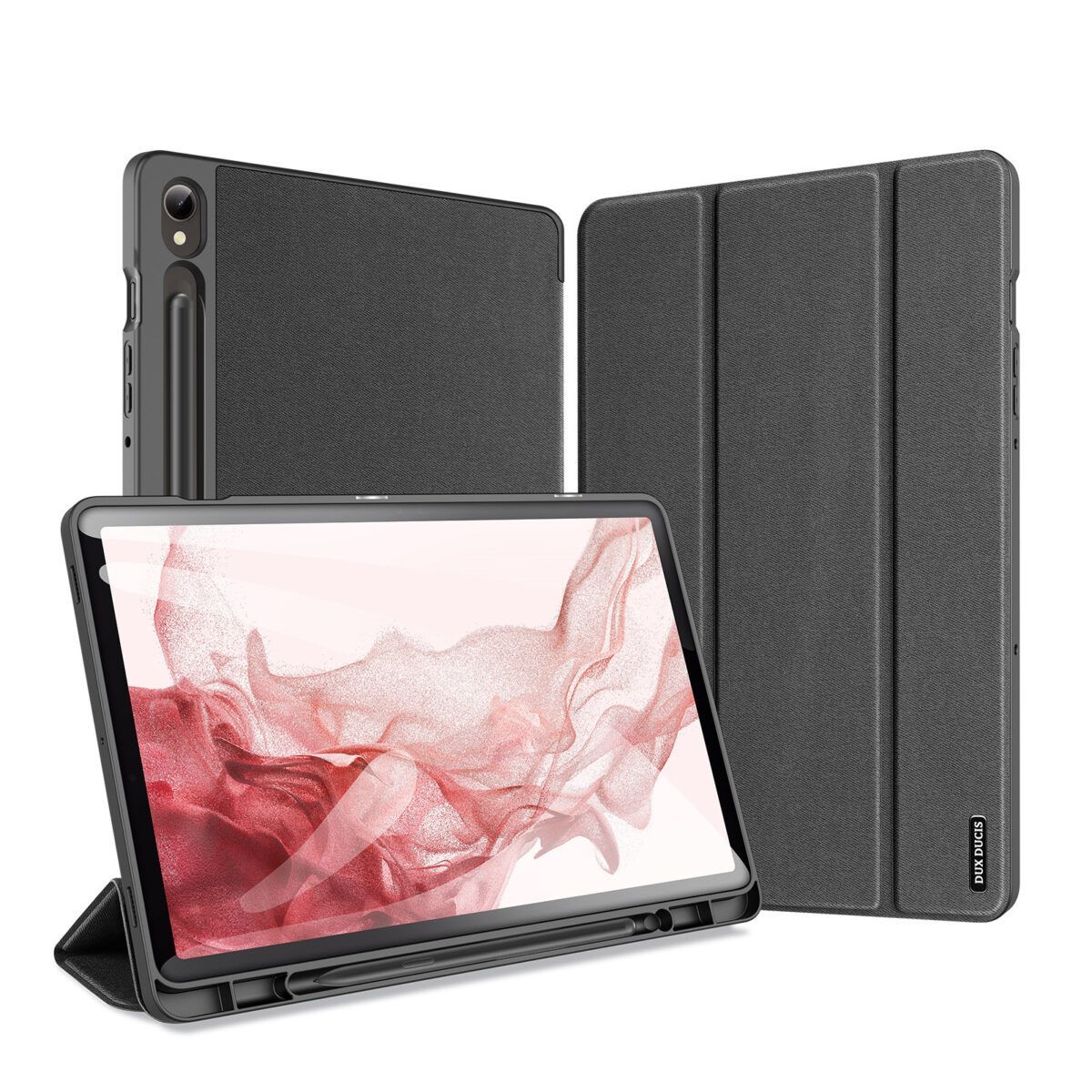 DUX DUCIS case DOMO foldable with pencil storage for SAMSUNG Tab S9 black DUX DUCIS case DOMO foldable with pencil storage for SAMSUNG Tab S9 black - Image 1
