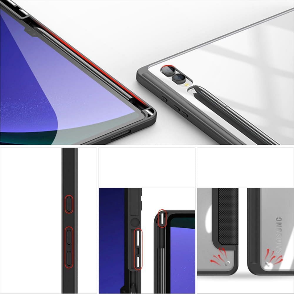 DUX DUCIS case TOBY with pencil storage for SAMSUNG Tab S10 Ultra/S9 Ultra/S8 Ultra black - Image 2