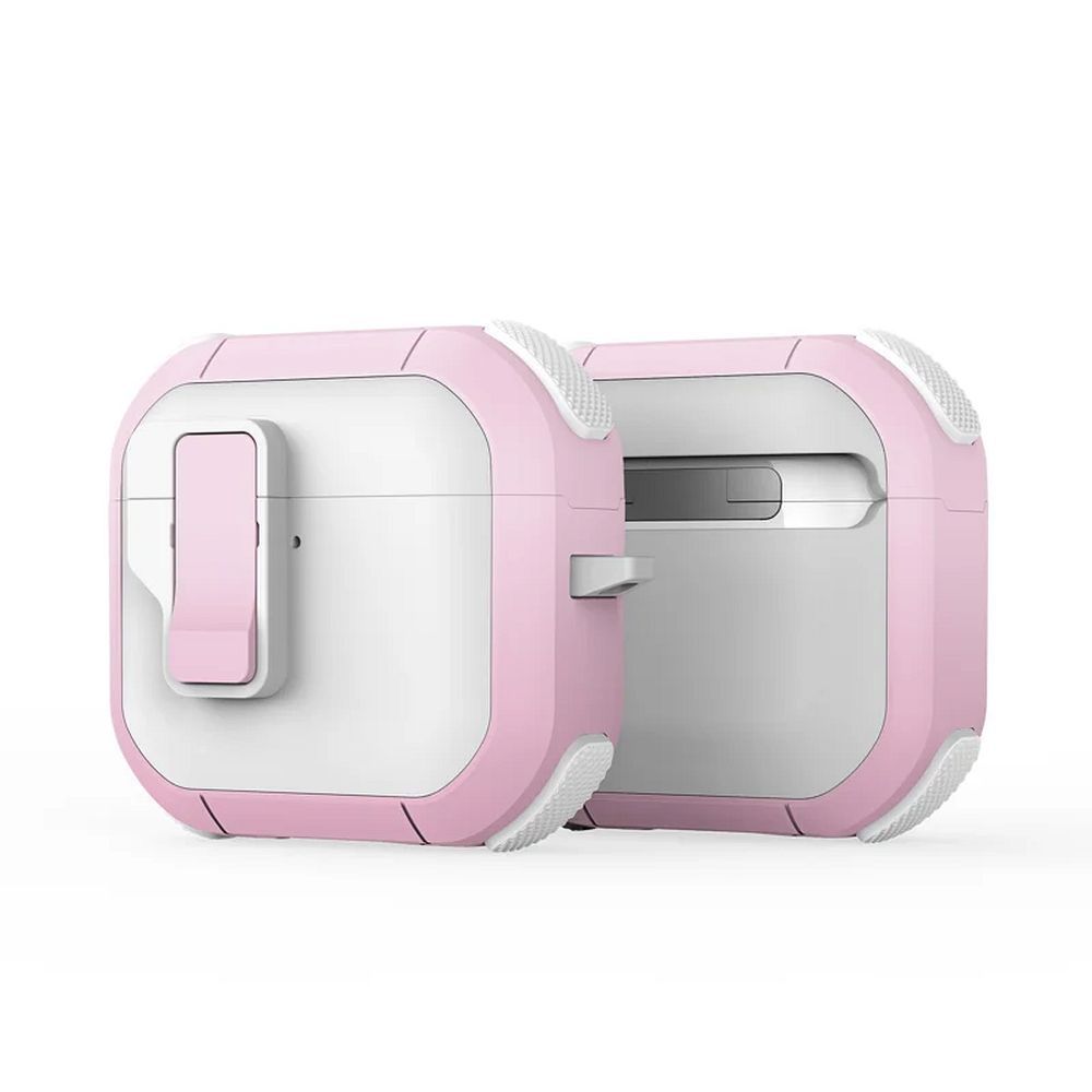 DUX DUCIS PECP - TPU+PC protective case for AirPods 4 white pink DUX DUCIS PECP - TPU+PC protective case for AirPods 4 white pink - Image 1
