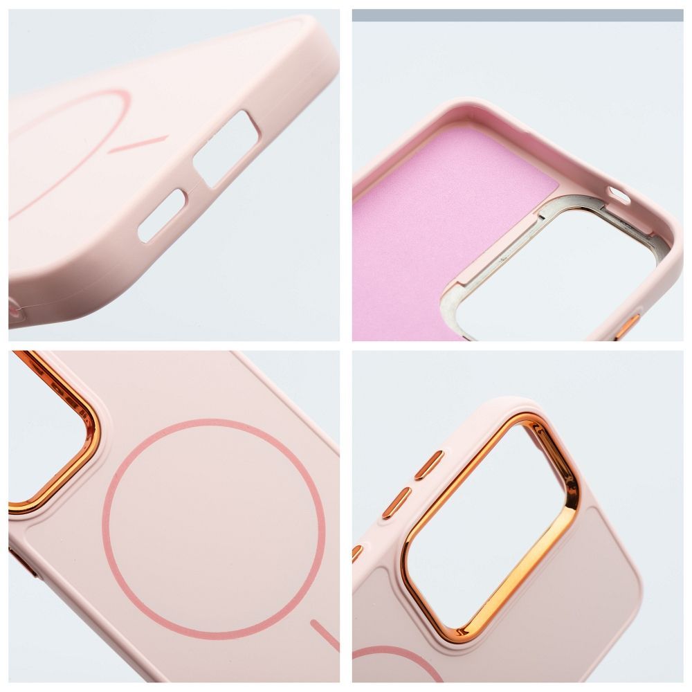 FRAME MAG COVER Case compatible with MagSafe for SAMSUNG A16 5G / A16 4G powder pink - Image 2