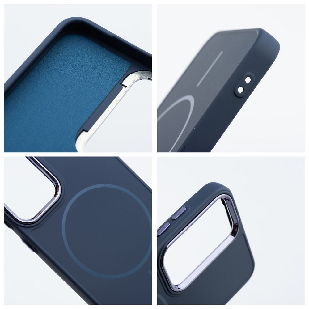 FRAME MAG COVER Case compatible with MagSafe for SAMSUNG A16 5G / A16 4G navy blue - Image 2