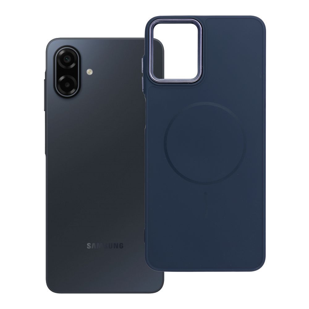 FRAME MAG COVER Case compatible with MagSafe for SAMSUNG A07 navy blue FRAME MAG COVER Case compatible with MagSafe for SAMSUNG A07 navy blue - Image 1