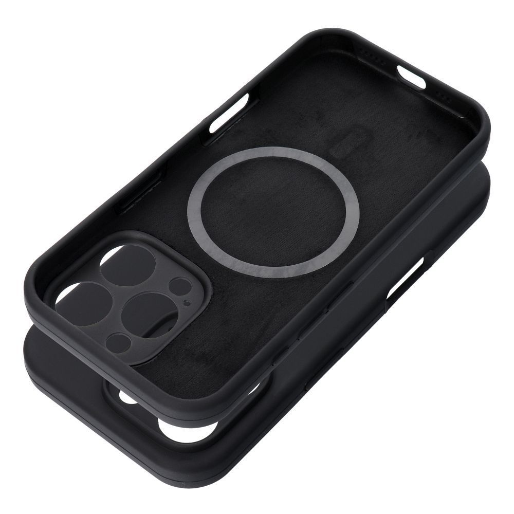 Case SILICONE 2mm for IPHONE 15 Pro compatible with MagSafe black - Image 1