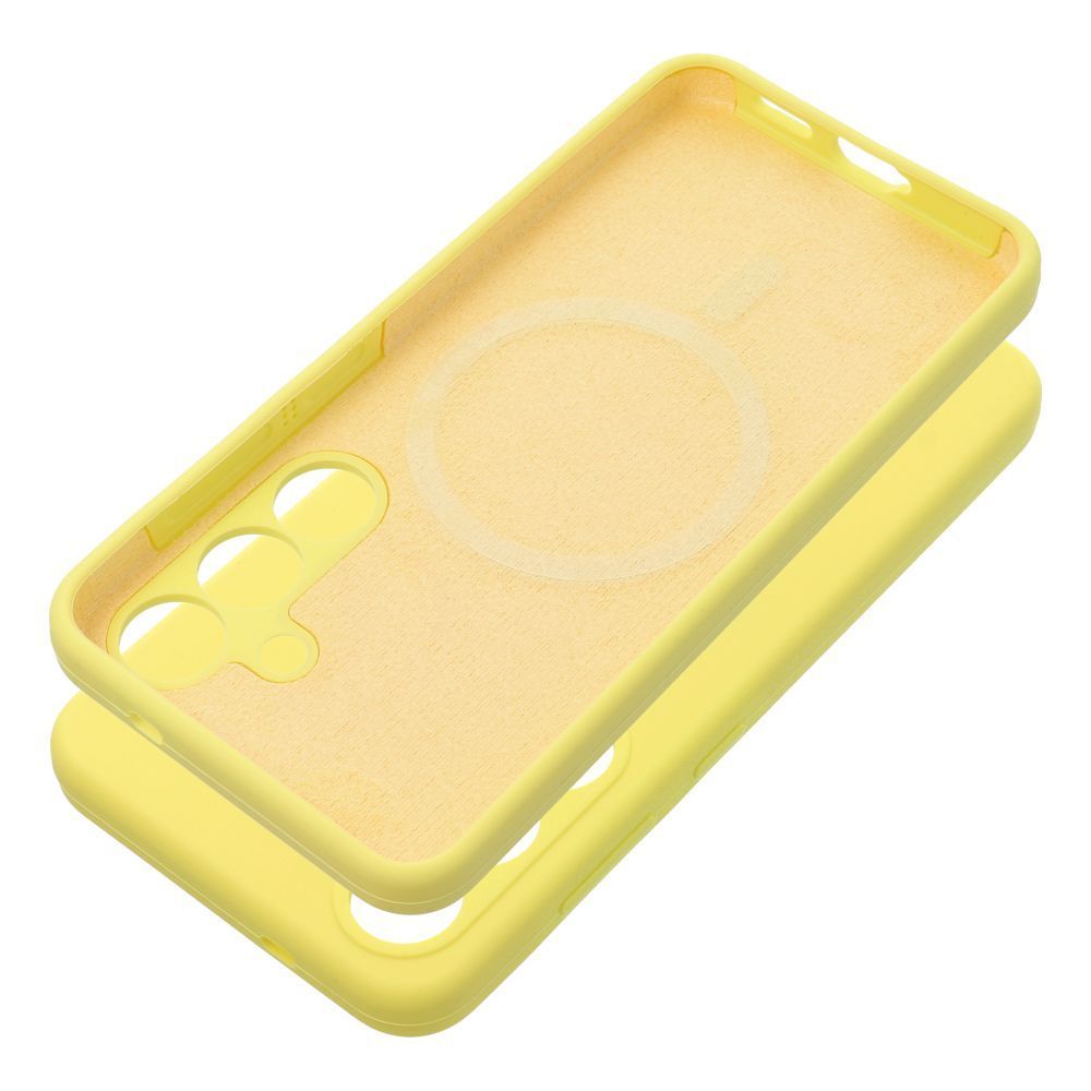 Case SILICONE 2mm for HONOR 400 SMART compatible with MagSafe lemon - Image 1