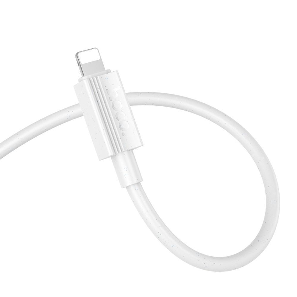 Cable USB C to Lightning Hoco PD 27W 1 m X107 white Cable USB C to Lightning Hoco PD 27W 1 m X107 white - Image 1