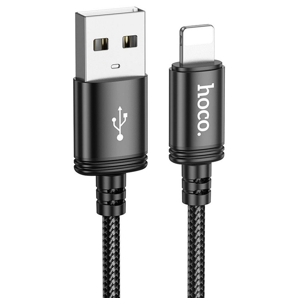 Cable USB A to Lightning Hoco 2,4A 3 m X91 black - Image 1