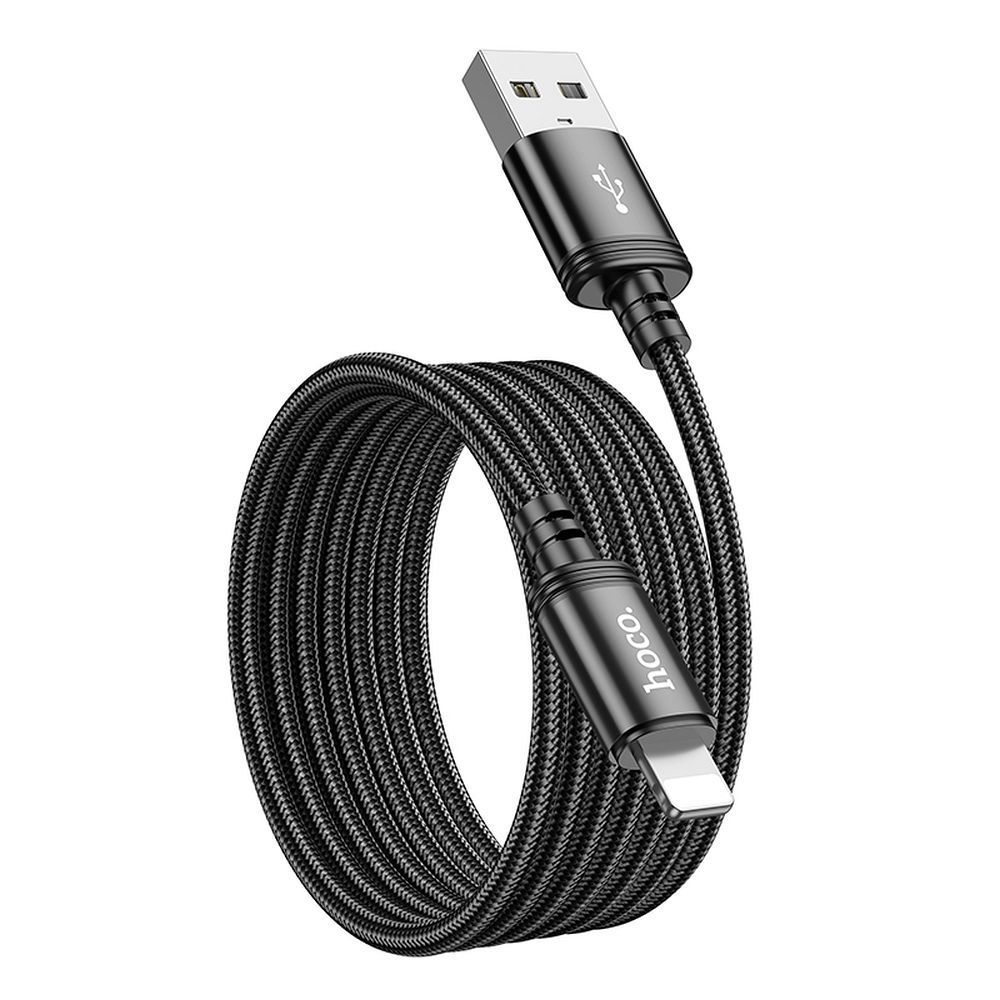 Cable USB A to Lightning Hoco 2,4A 2 m X89 black - Image 2