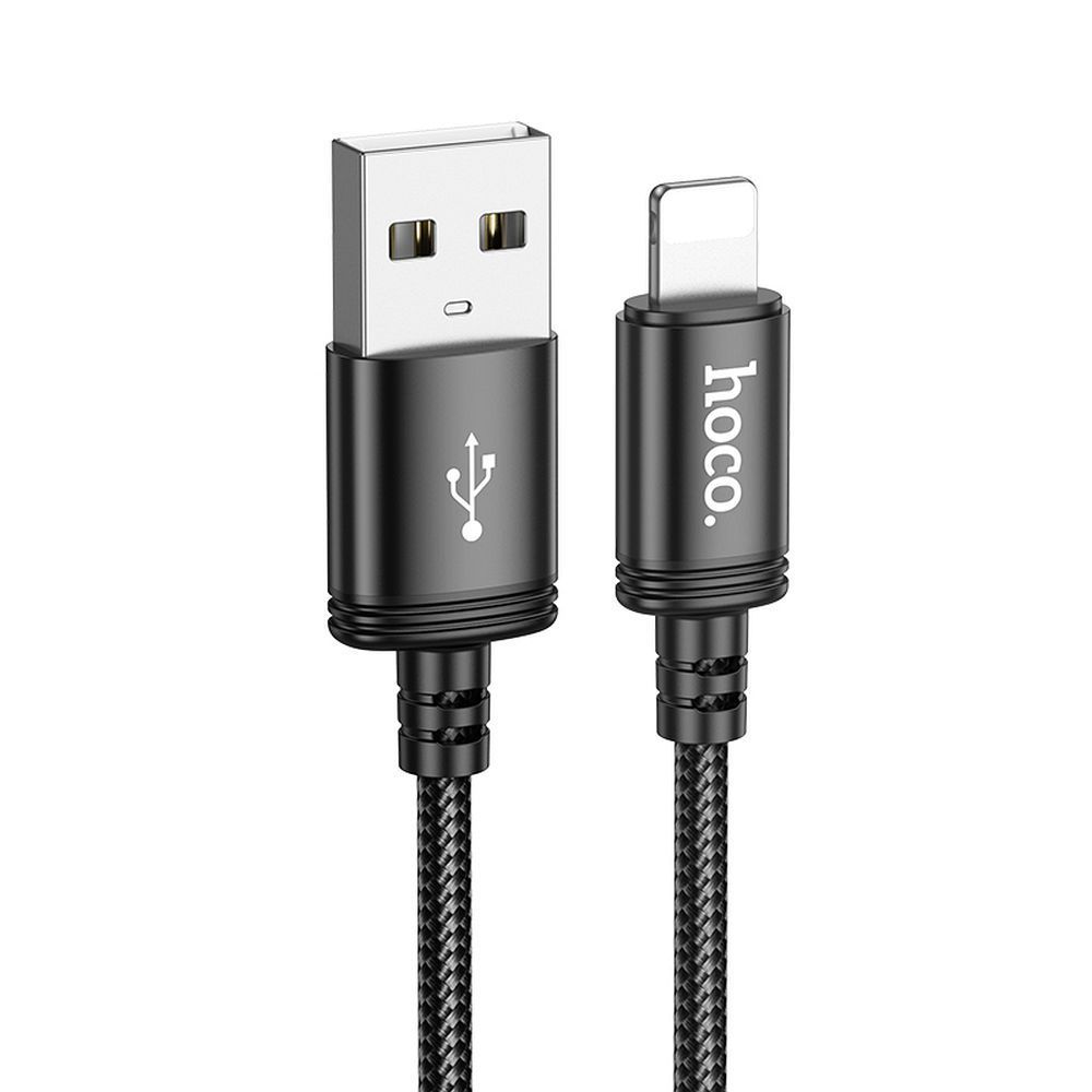 Cable USB A to Lightning Hoco 2,4A 2 m X89 black - Image 1