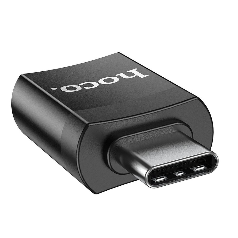 Adapter OTG USB C to USB A Hoco UA17 black - Image 2