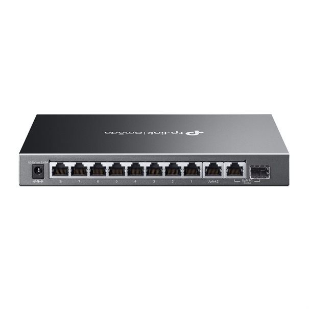 TP-LINK Switch Omada ES210GMP 10xGBit 8xPoE+ Managed 123W Power Budget - Image 2