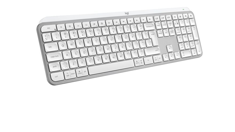 LOGITECH Keyboard Illuminated Wireless MxKeys S Pale Grey - Image 2