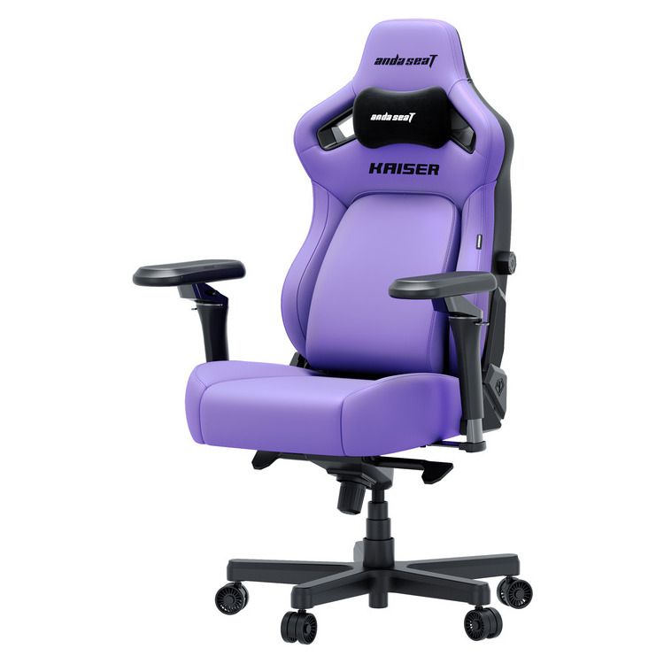 ANDA SEAT Gaming Chair KAISER-4 V2 XL Purple with 6D Armrest - Image 1