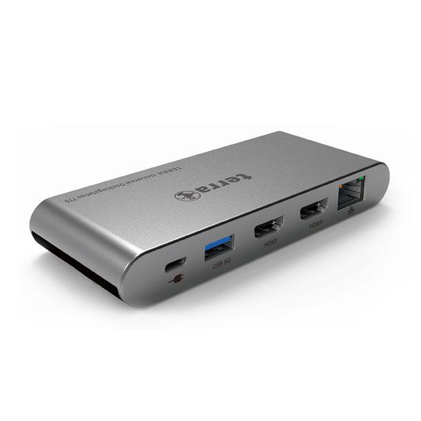 TERRA MOBILE Dockingstation 770 USB-C Dual Display Dockingstation mit Dual Display für unterwegs! - Image 1