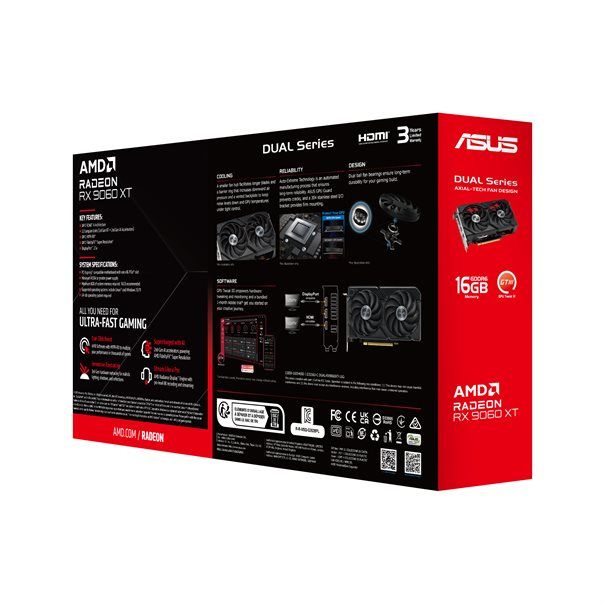ASUS VGA 16GB RX9060XT Dual 2xDP/HDMI DUAL-RX9060XT-16G - Image 13