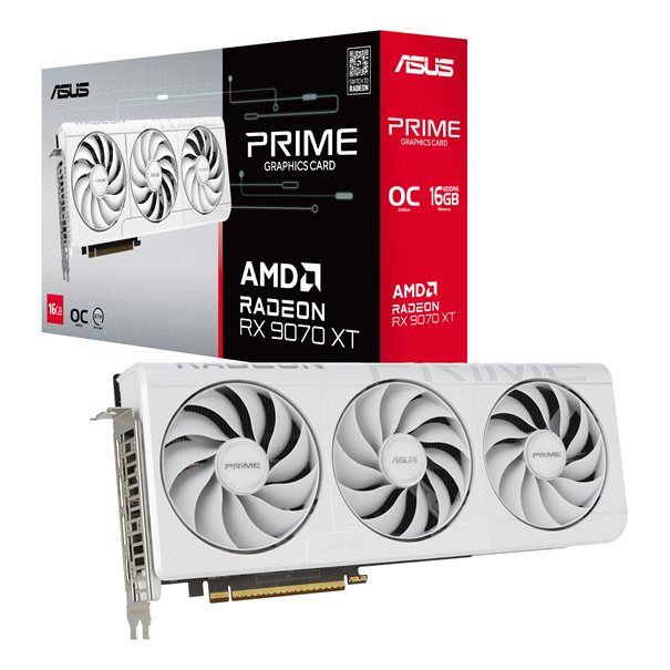 ASUS VGA 16GB RX9070XT PRIME OC WHITE 3xDP/HDMI PRIME-RX9070XT-O16G-WHITE - Image 11