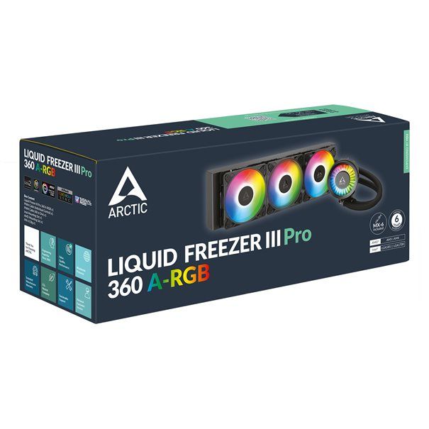 Lüfter CPU Arctic Liquid Freezer III Pro 360 ARGB (black) LGA1851/1700, AM5/AM4 - Image 6