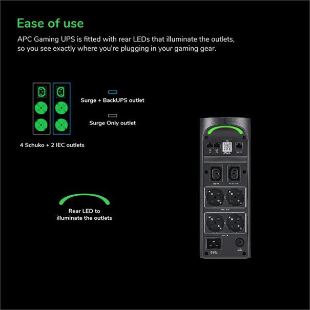 APC Back-UPS Pro 2200 VA, Gaming, BGM2200B-GR - Image 16